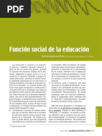 Funcion Social de La Educacion PDF