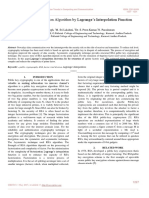 Improved Trial Division Algorithm by Lagrange's Interpolation Function