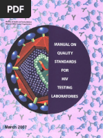 Manual On Quality Standads For HIV Testing Laboratories PDF