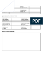 Details of Pressure Vessel: (To Be Completed Where Possible)