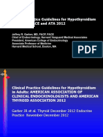 Clinical Practice Guidelines For Hypothyroidism in Adults: AACE and ATA 2012