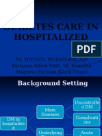 Diabetes Care in Hospitalized