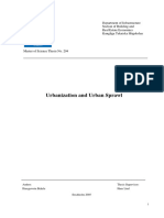 Bekele (2005) Urbanization and Urban Sprawl