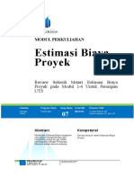 Modul 7 - Estimasi Biaya Proyek PDF