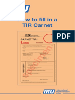 Howto fillinTIRCarnet PDF