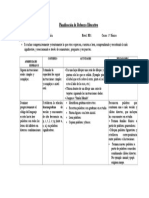 Planificación de Refuerzo Educativo 1° Basico