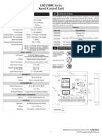 ESD5500E Series Speed Control Unit: Specifications