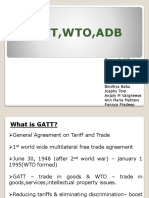 Gatt, Wto, Adb: Presented By