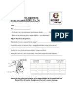 EUI Unit Injector Adjustment