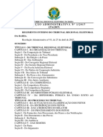 TRE BA Regimento Interno Res 1 2017 Consolidado Pela Res 6 2017 PDF