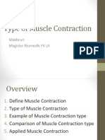 Type of Muscle Contraction