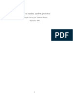 A Note On Random Number Generation: Christophe Dutang and Diethelm Wuertz September 2009