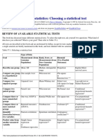 Choosing Statistical Tests PDF