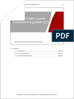 OptiX RTN 980L System Commissioning (Web LCT)