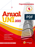 Algebra Boletin 4 Ciclo Anual Uni 2016 Academia Cesar Vallejo PDF