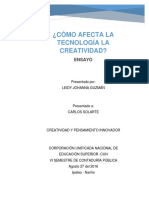 Cómo Afecta La Tecnología La Creatividad - Ensayo