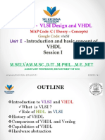 16ECU19 - VLSI Design and VHDL: Introduction and Basic Concept of VHDL Session I