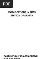 Modifications in Fifth Edition of Morth