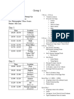 Independent Group Schedules