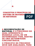 Aula de Movimentação e Armazenagens de Materiais 1 - 2016