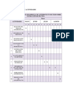 Cronograma de Actividades