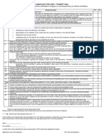 Checklist Tourist Visa