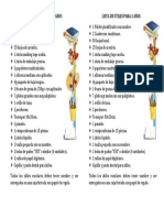 Lista de Utiles para 3 Años