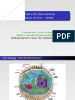 Principles of Protein Structure: Biophysical Chemistry 1, Fall 2009