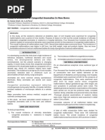 Study of Incidence of Congenital Anomalies in New Borns: Dr. Kanan Shah, Dr. C.A.Pensi