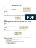 Kinetic Energy Problem