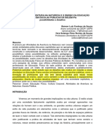 Atividades de Aventura Na Natureza e o Ensino Da Educação