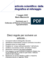 Scrivere Un Articolo Scientifico: Dalla Ricerca Bibliografica Al Referaggio