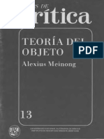 Teoría Del Objeto