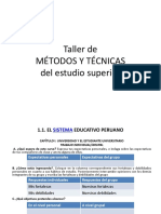 Taller de Metodos y Tecnicas de Estudio