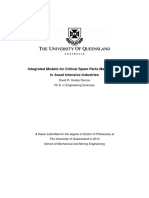 Integrated Models For Critical Spare Parts Management