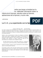 La C.I.A y Experimentos Mentales