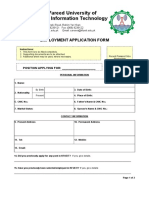 KFUEIT Employment Application Form