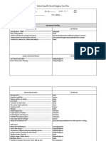 Patient Specific Dental Hygiene Care Plan