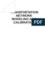 Transportation Network Modeling and Calibration