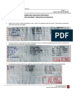 Solución Ejercicios Circuitos Eléctricos, Serie y Paralelo