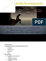 El Sentido de La Vida Work in Progress PDF