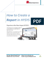 Reports in Hysys