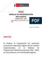 Modulo de Programación Multianual - Mef