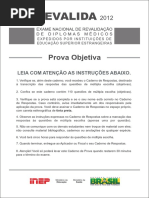 Prova Objetiva Cinza 2012 PDF