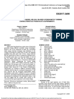 Evaluation of A Model Helical Bladed Hydrokinetic Turbine Characteristics From In-Situ Experiments