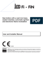 Fi - Fin: Gas Boilers With A Cast-Iron Base, Sealed Chamber, Automatic Ignition and Electronic Ame Modulation