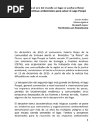 Ni Con Todo El Oro Del Mundo Un Lago Se Vuelve A Llenar. La Falta de Políticas Ambientales para Salvar El Lago Poopó