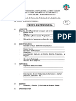 10 Formato de Perfil Empresarial