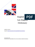 English-Lao Lao-English Dictionary