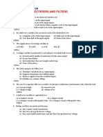 Important Mcq-Rectifiers and Filters